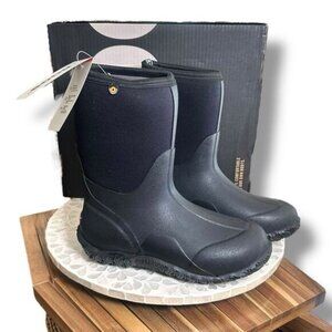 BOGS Classic Mid Snow Boots Women’s 8 Black Waterproof Insulated -40F New In Box